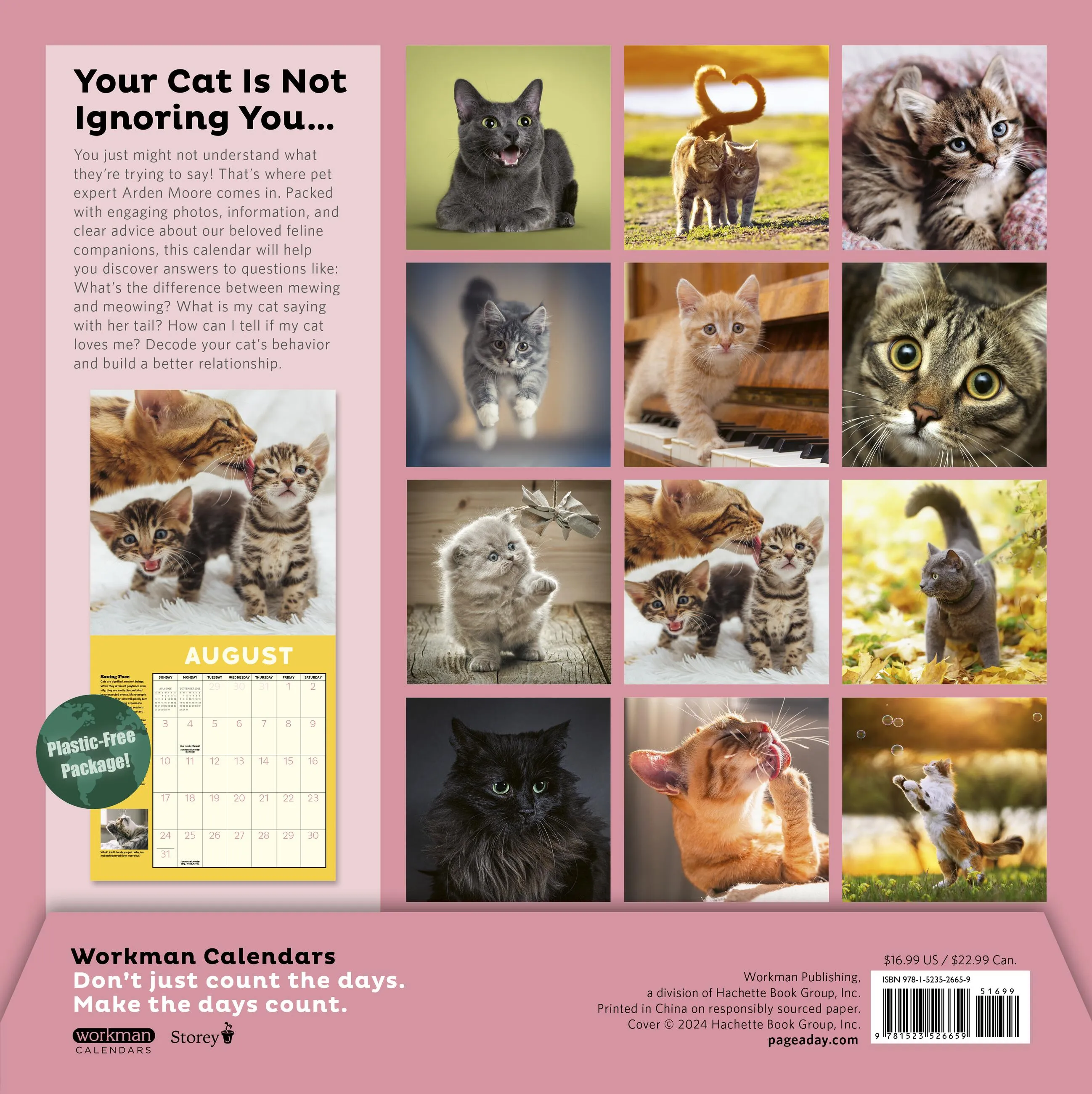 2025 How to Speak Cat Wall Calendar