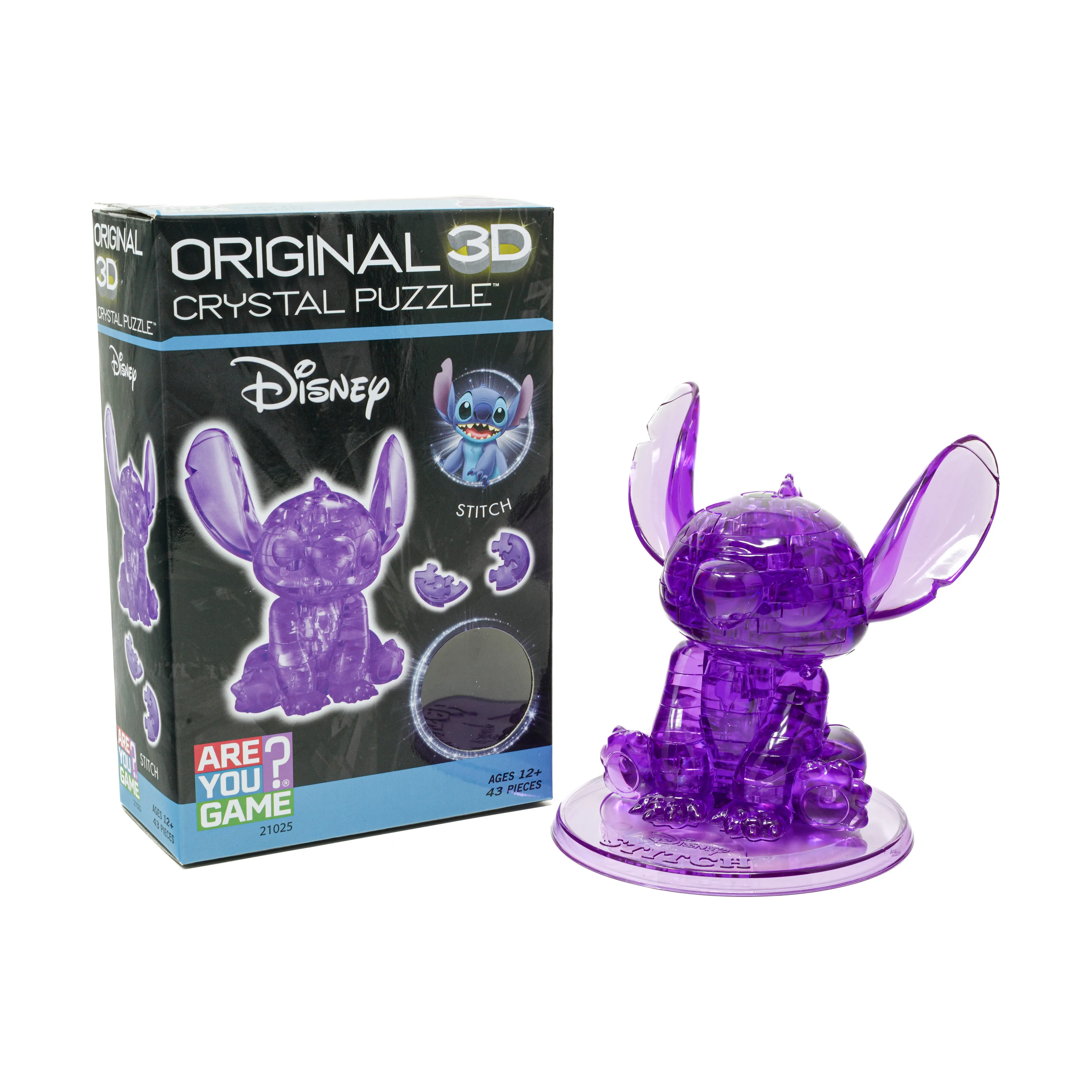 3D Crystal Puzzle - Disney Stitch (Purple): 43 Pcs