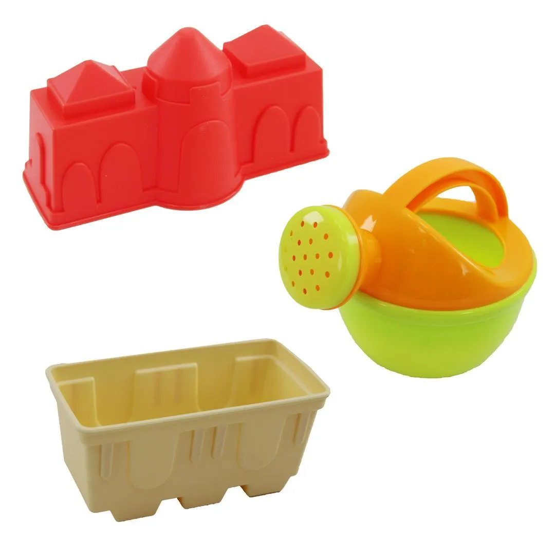 8 Pcs Beach Fun Set Water And Sand Toys, Perfect for Outdoor Play Bucket Included - 909010