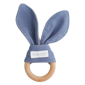 Alimrose Blue Bunny Ear Teether