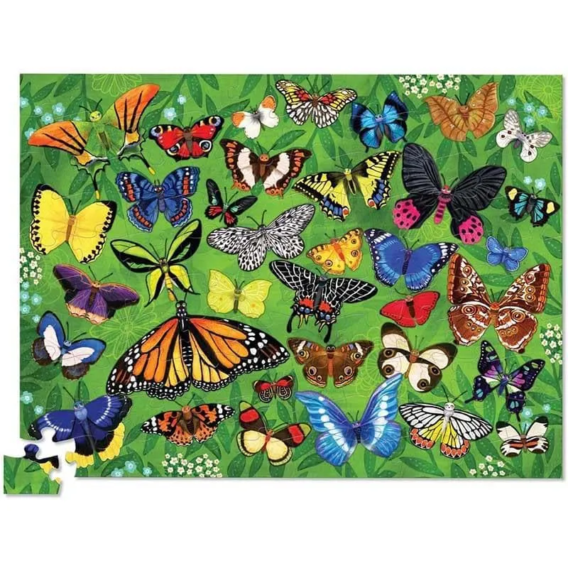 Animal Puzzle 100pc - Butterflies