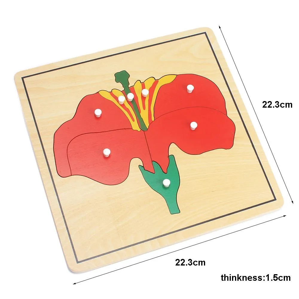 Baby Toy Kids Flower/Plant/AnimalsPuzzle for Children Wood for Early Childhood Education Preschool Training Learning