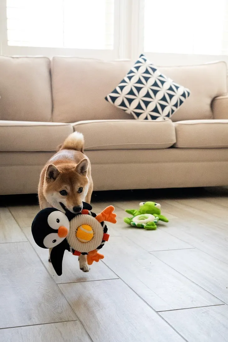 Bubbles the Penguin Dog Toy