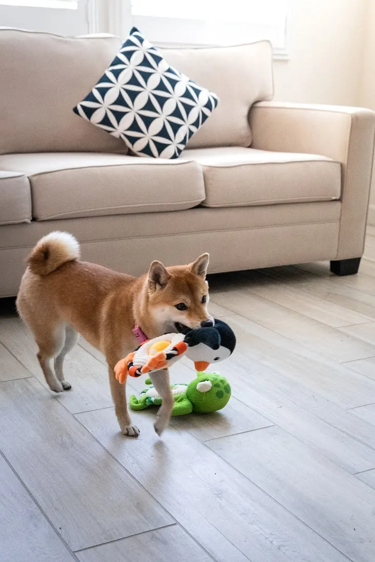 Bubbles the Penguin Dog Toy