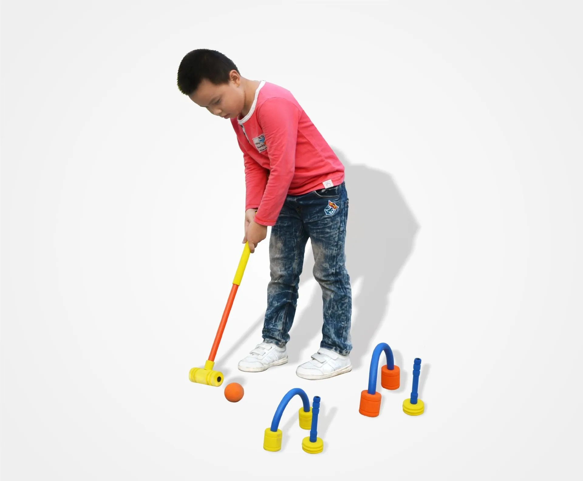 Children's goal ball hammer ball sensory integration training sports double kindergarten game