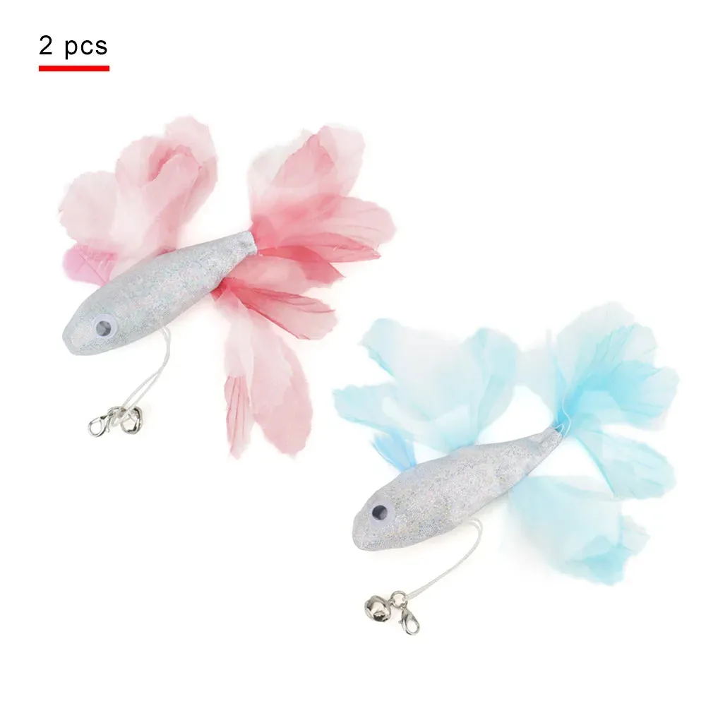 Colorful Fish-Shaped Cat Teaser Toy