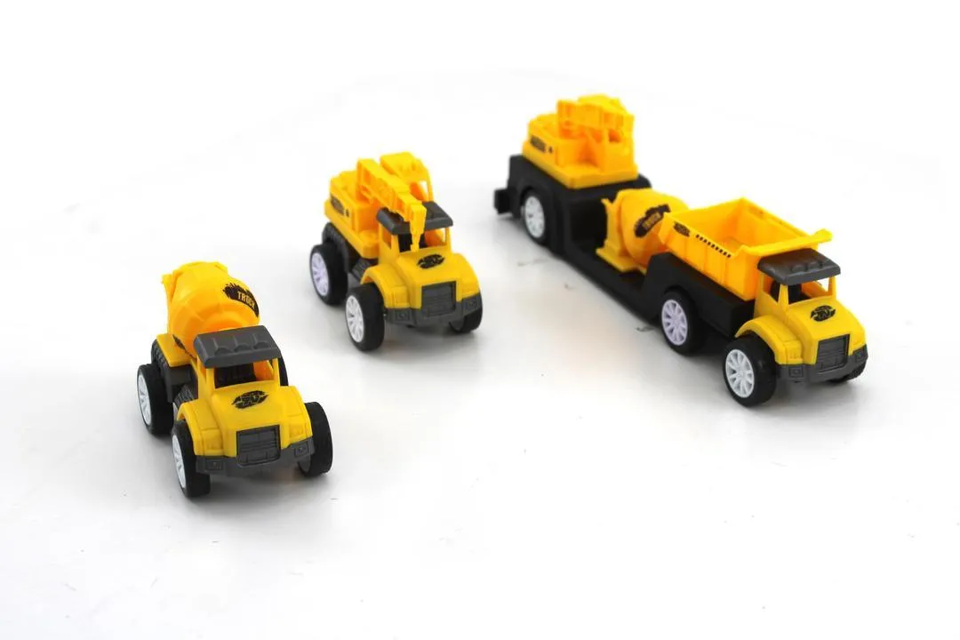 Construction Vehicles Toy Building Kit Educational Puzzle Toys for Kids 4pcs Set