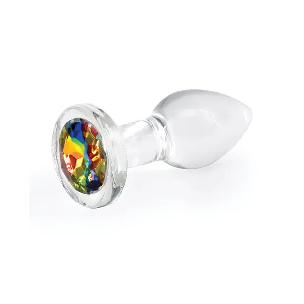 Crystal Desires Rainbow Gem Glass Plug