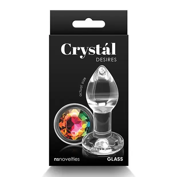 Crystal Desires Rainbow Gem Glass Plug