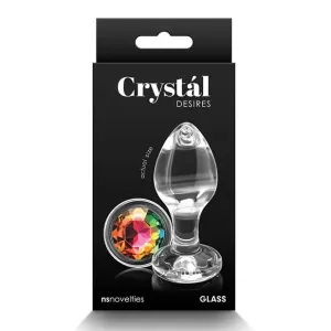 Crystal Desires Rainbow Gem Glass Plug