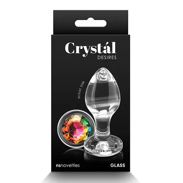 Crystal Desires Rainbow Gem Glass Plug