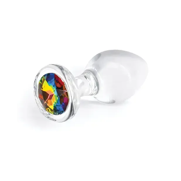 Crystal Desires Rainbow Gem Glass Plug