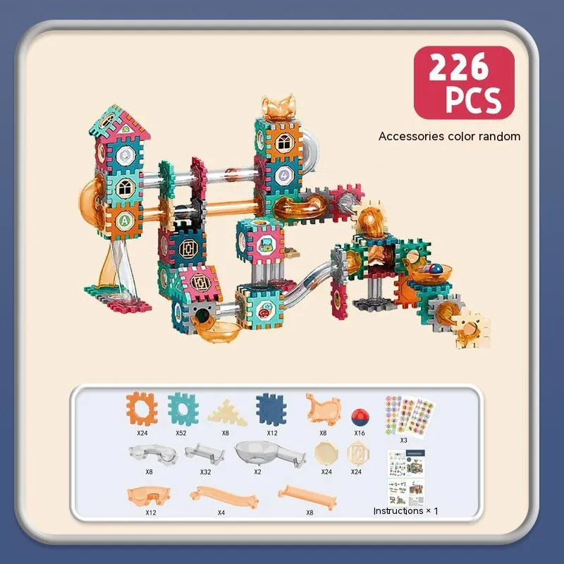 Electric Building Blocks Gear Rotating DIY Educational Toys