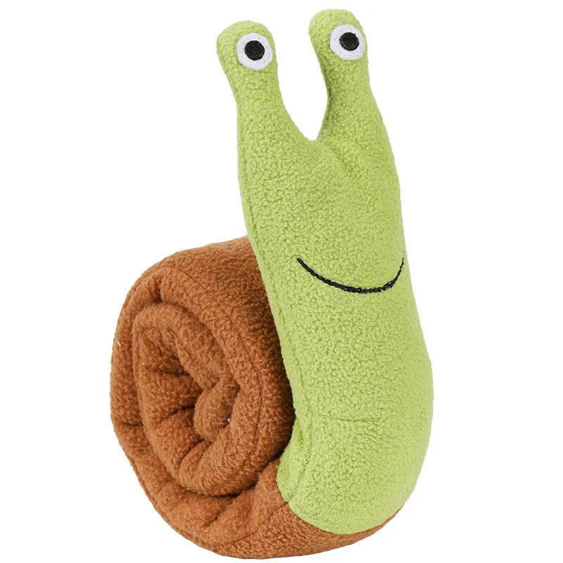 Fleece Interactive Dog Puzzle Snails Toys