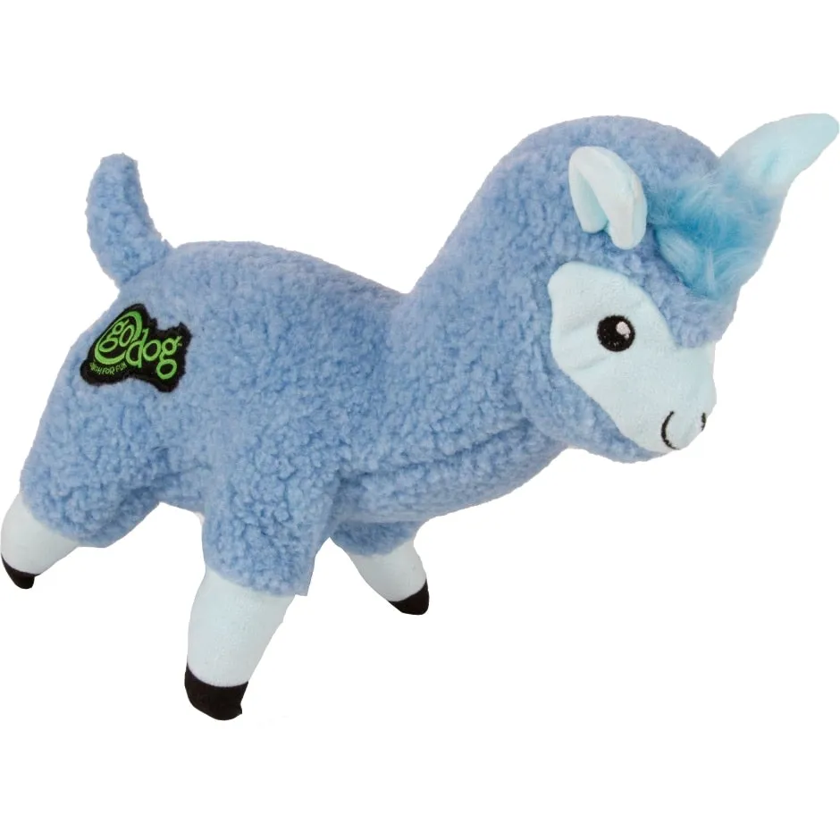 GODOG FLEECE LLAMA DURABLE PLUSH DOG TOY