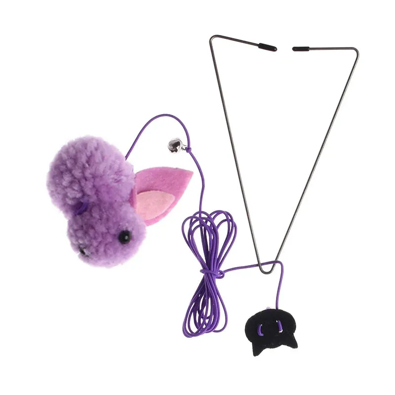 Interactive Hanging Door Cat Toy with Plush Mouse