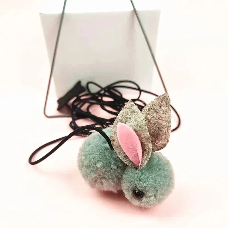 Interactive Hanging Door Cat Toy with Plush Mouse