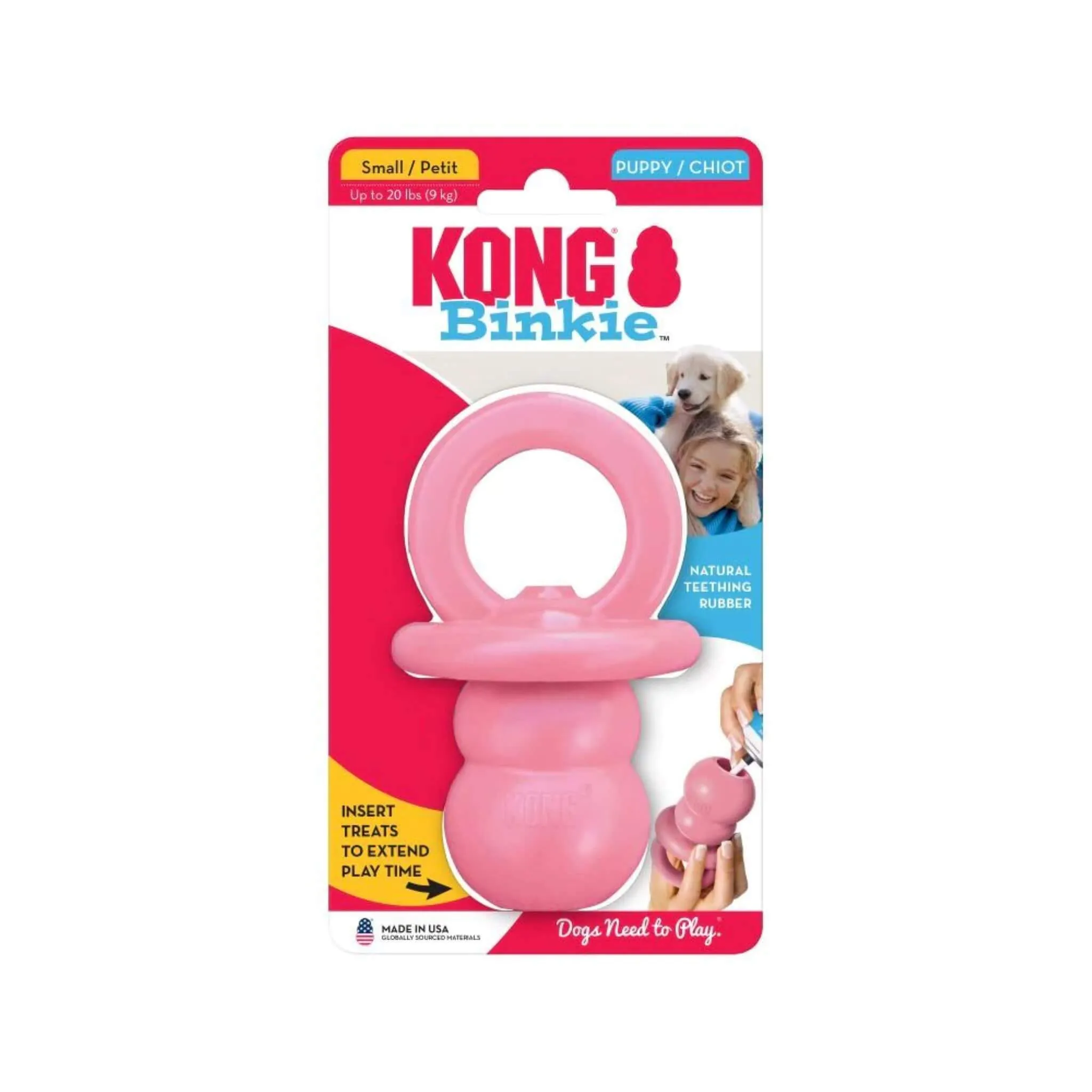 KONG Puppy Binkie - Pink