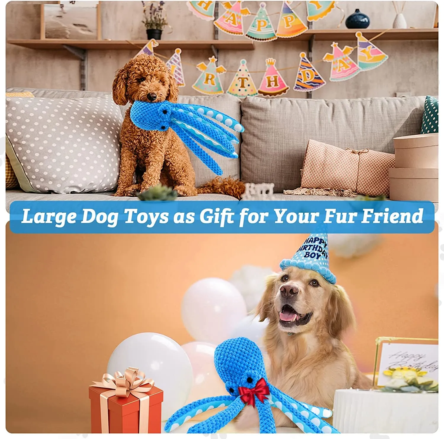 Large Squeaky Dog Toys