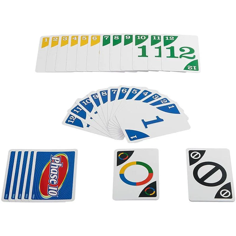 Mattel Games Uno Phase 10 Family & Friends Card Game for Ages 7 