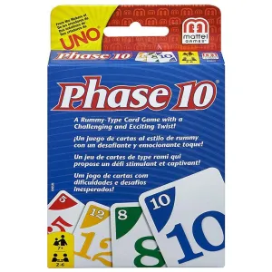 Mattel Games Uno Phase 10 Family & Friends Card Game for Ages 7 