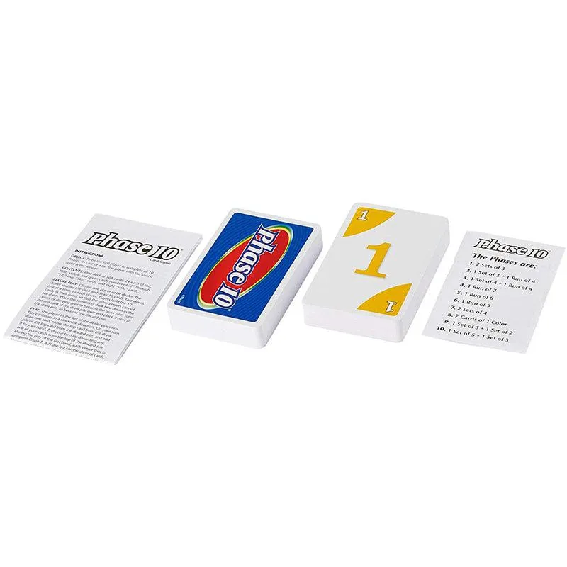 Mattel Games Uno Phase 10 Family & Friends Card Game for Ages 7 