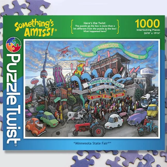 Minnesota State Fair 1000 Piece Puzzle Twist Jigsaw Puzzle - Quick Ship