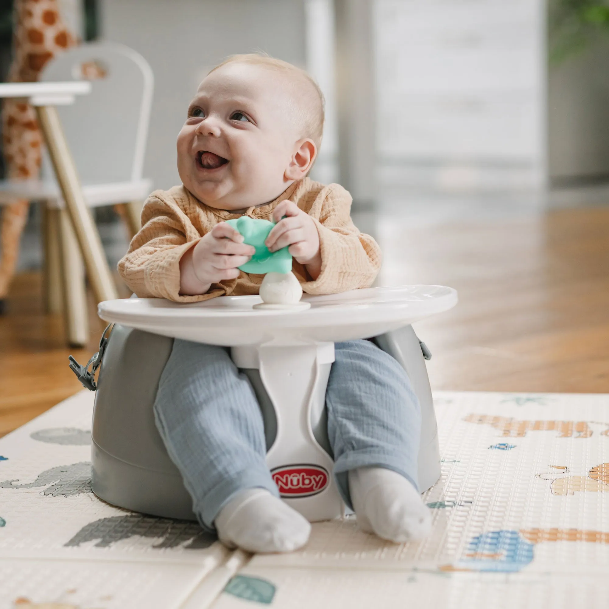 Mushroom Bobble Head Teether Toy