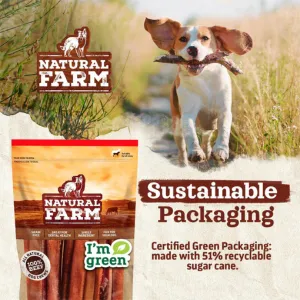 Natural Farm Bully Stick Flavored Cow Ears 3PK