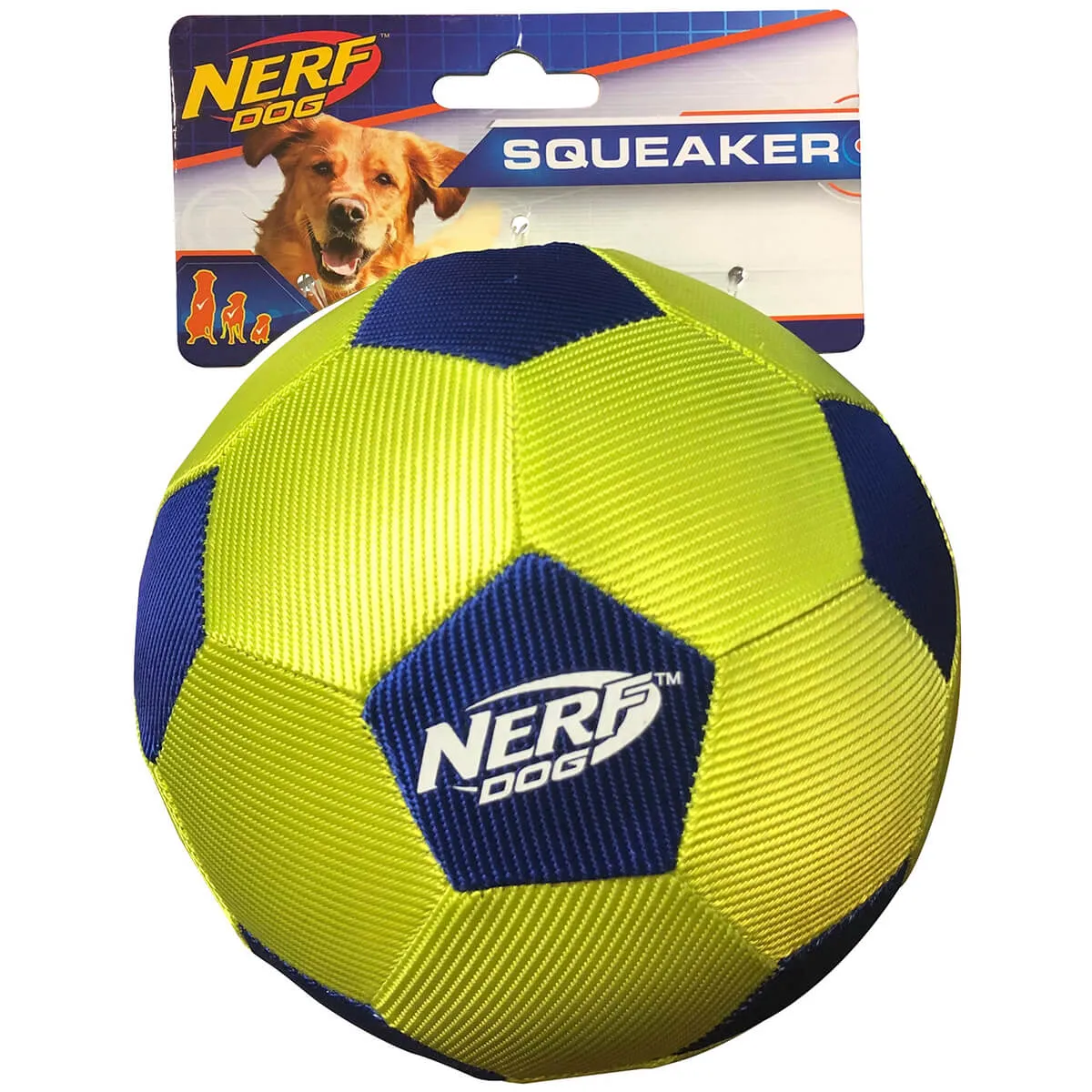 Nerf AirTuff Soccer Ball Dog Toy 5in