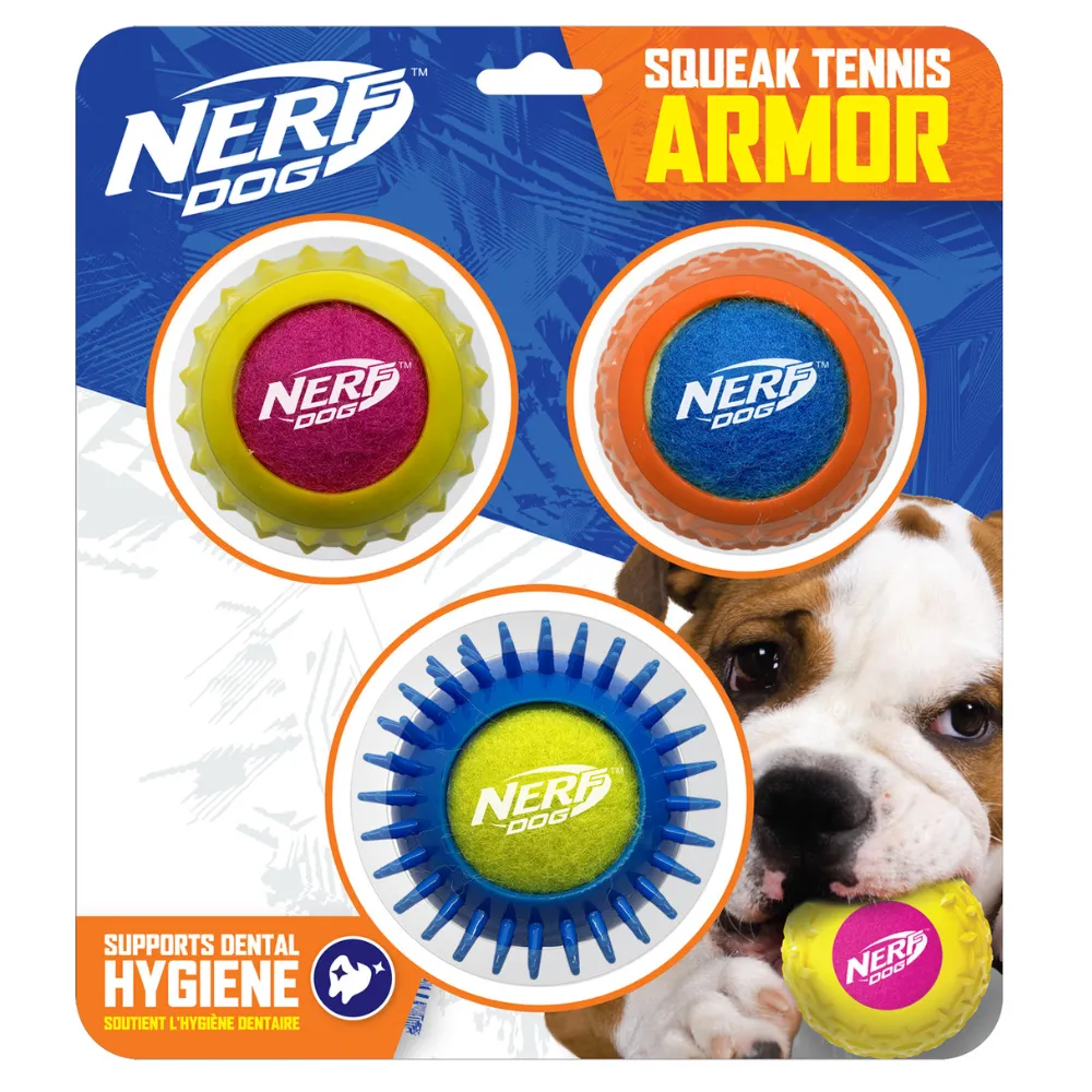 Nerf Dog - Squeak Tennis Armor