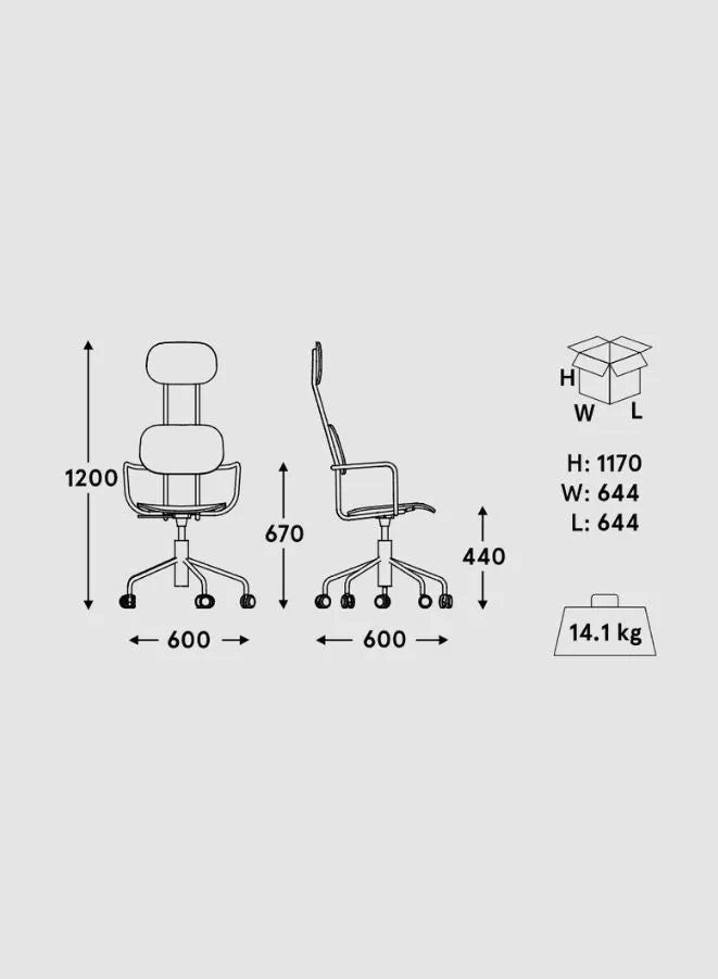 New School High Back Plywood chair with Headrest (Customizable)