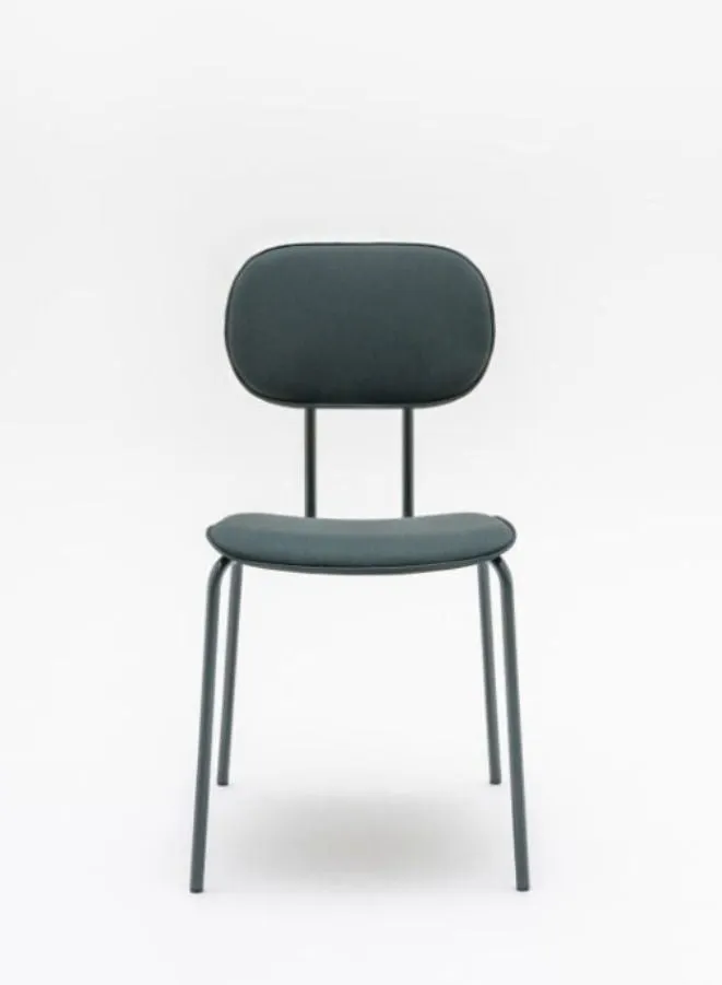 New School Upholstered Chair with 4-Legged Base (Customizable)