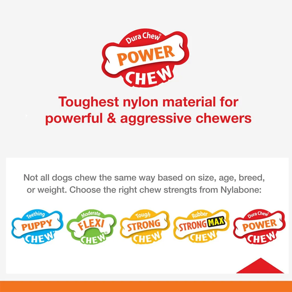 Nylabone Power Chew Durable Dog Toy Bacon Flavor