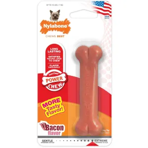 Nylabone Power Chew Durable Dog Toy Bacon Flavor