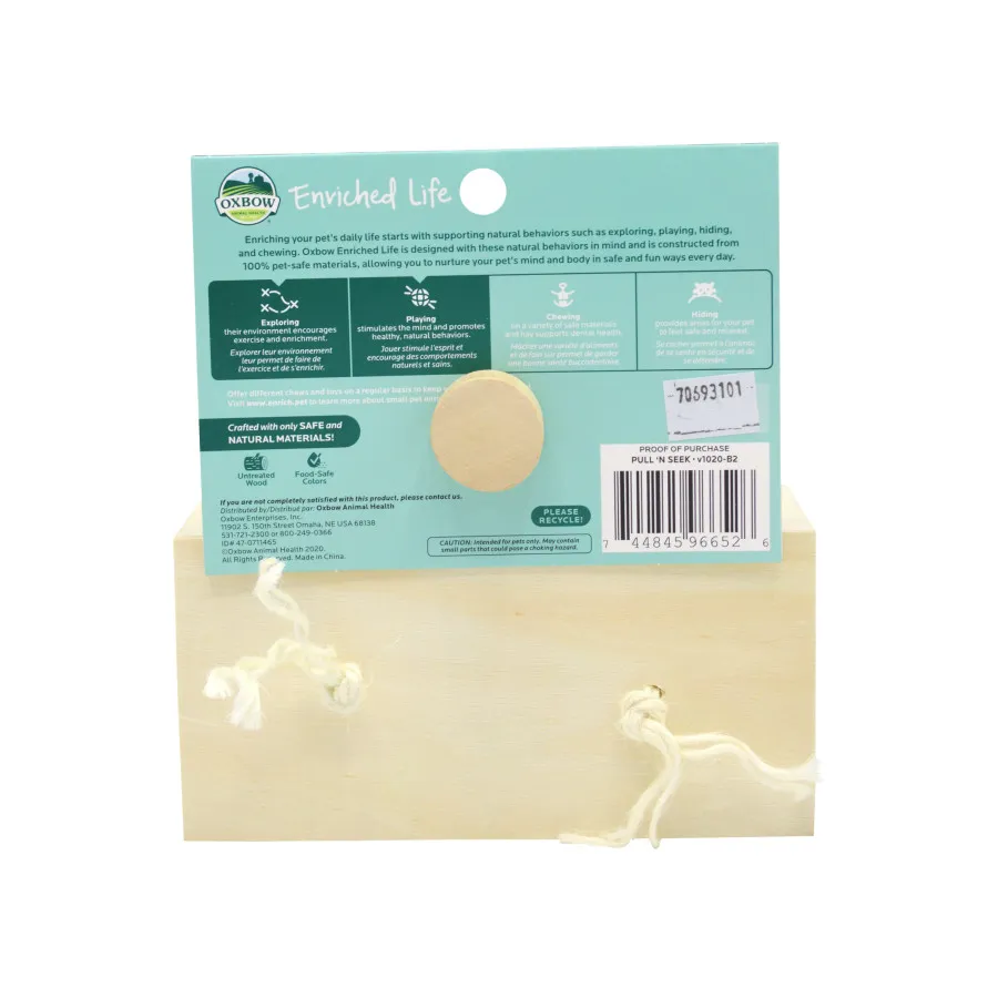 Oxbow Animal Health Enriched Life Pull 'n Seek Small Animal Toy