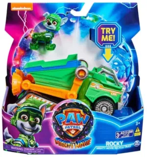 Paw Patrol Rocky Mighty Movie Recycle Truck