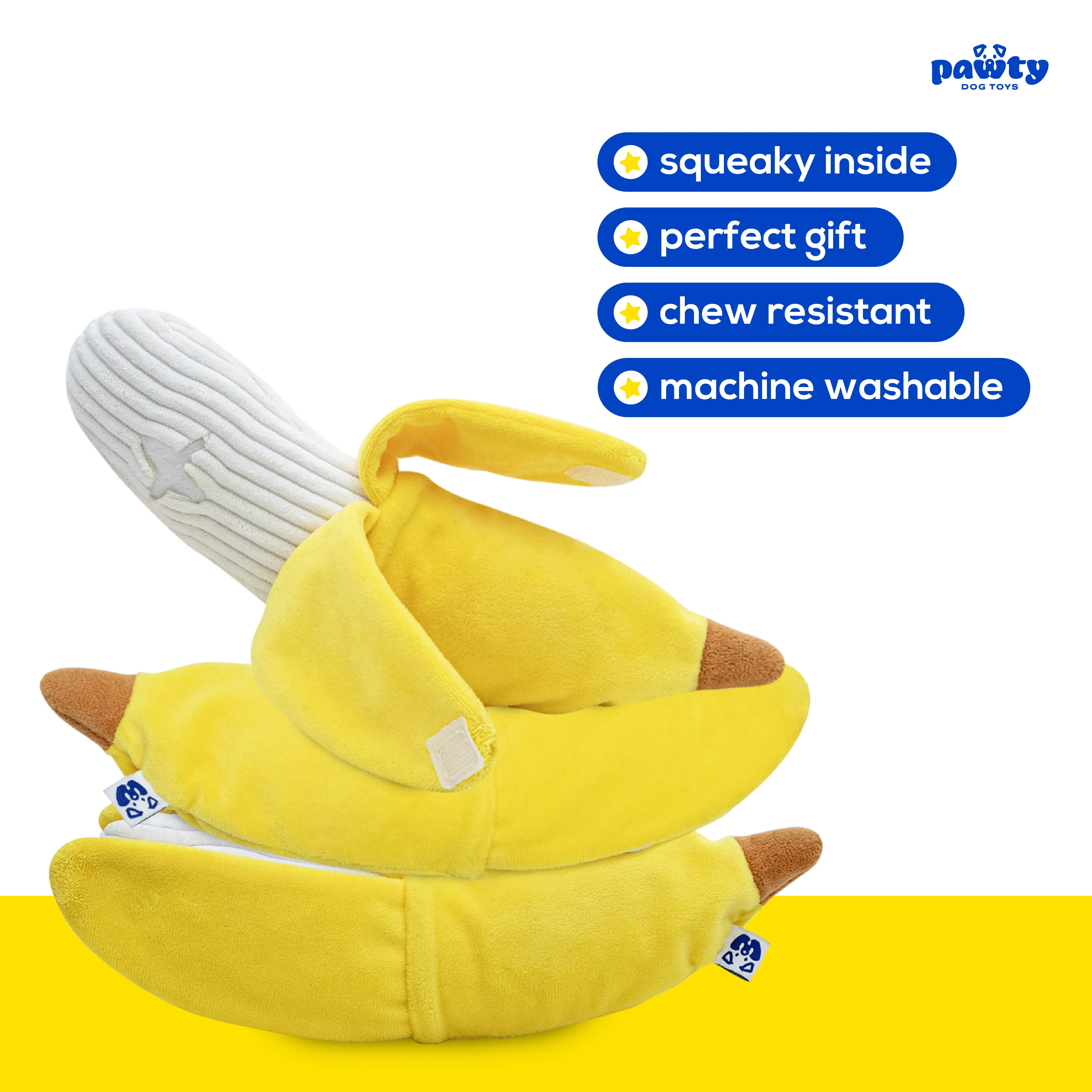 PEELABLE BANANA INTERACTIVE DOG TOY