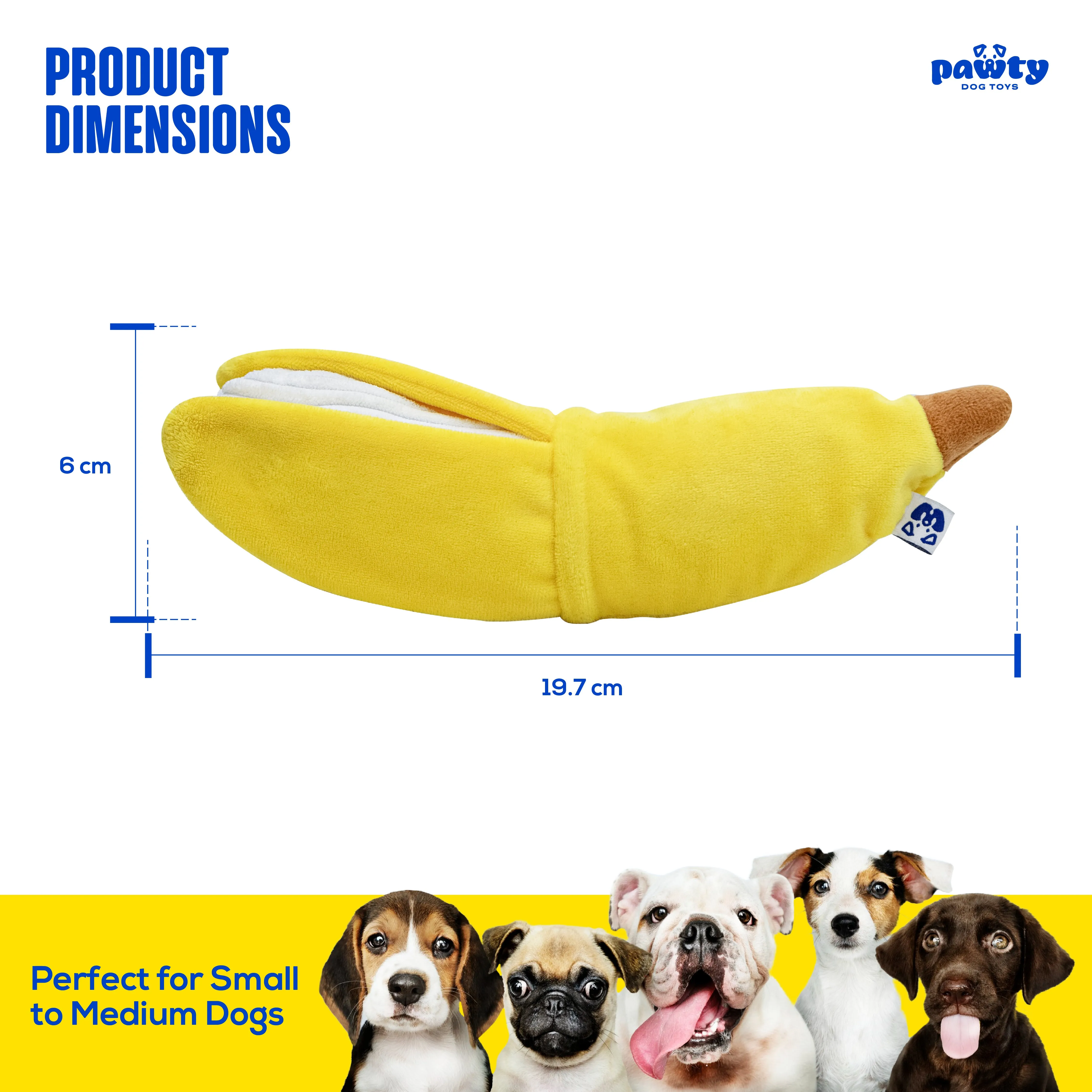 PEELABLE BANANA INTERACTIVE DOG TOY