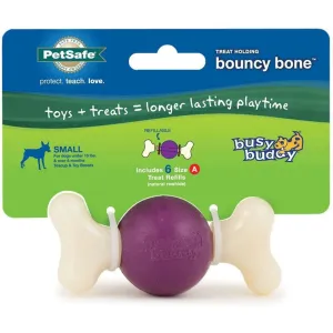 Petsafe Busy Buddy Bouncy Bone Treat Dispenser Dog Chew Toy