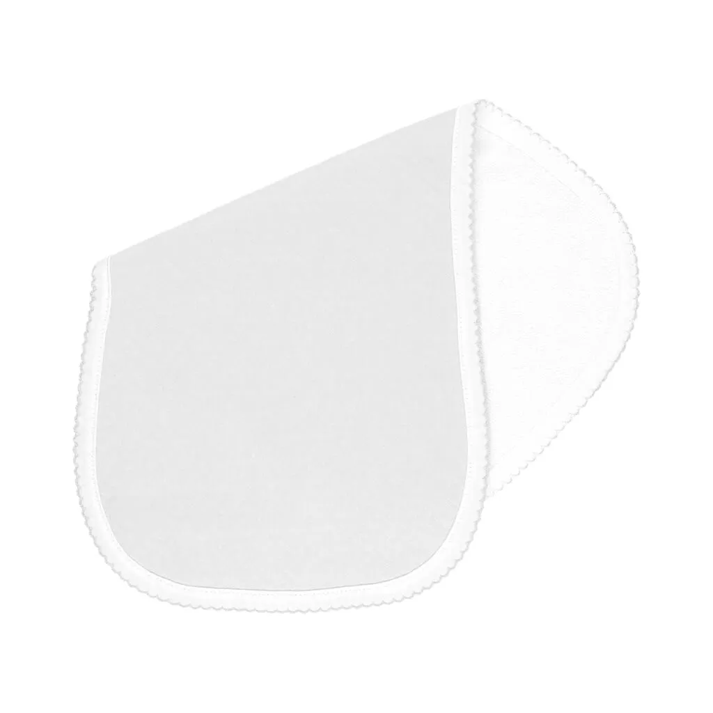 Pique Bone Large Burp Pad Grey