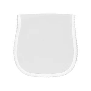 Pique Bone Large Burp Pad Grey