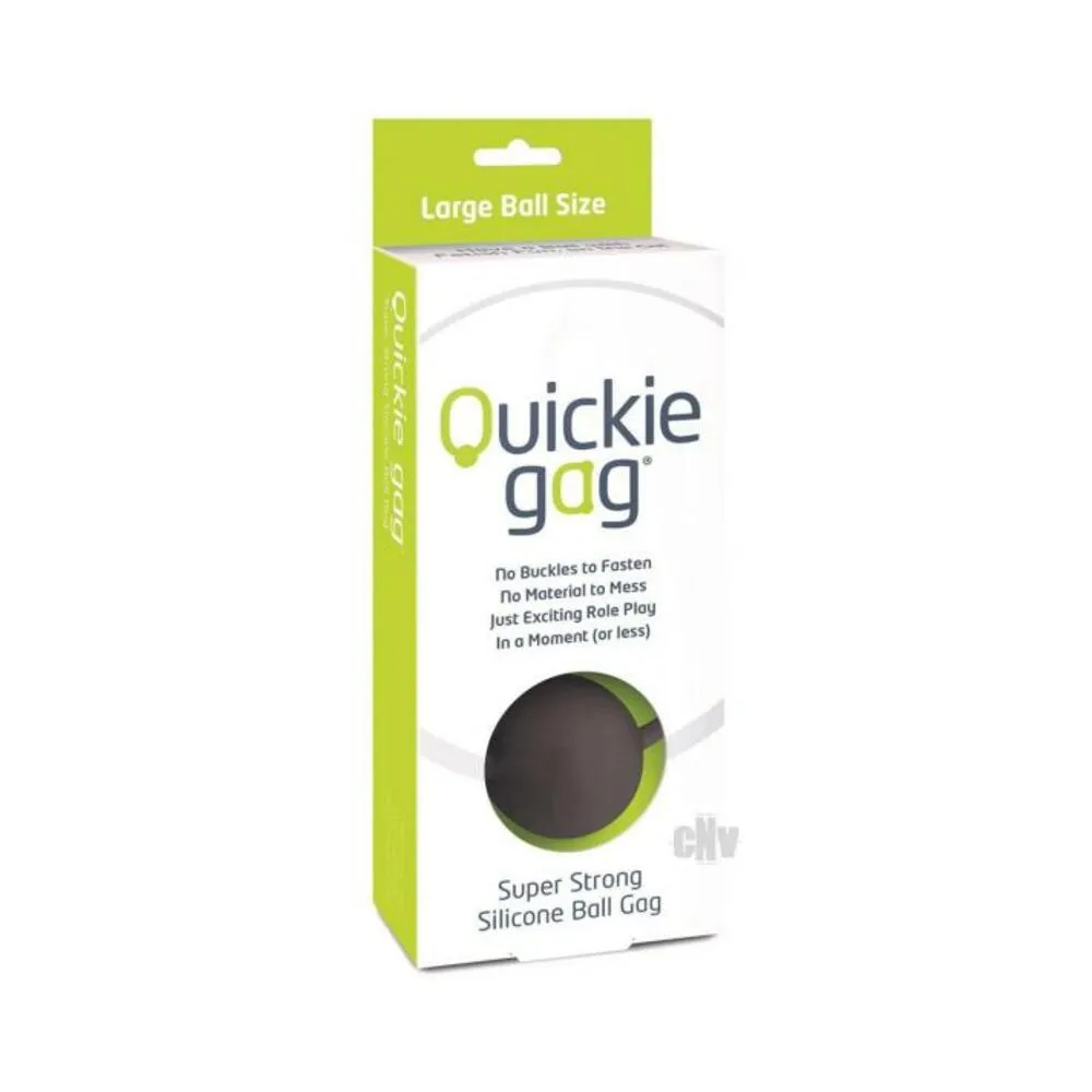 Quickie Ball Gag Large Black