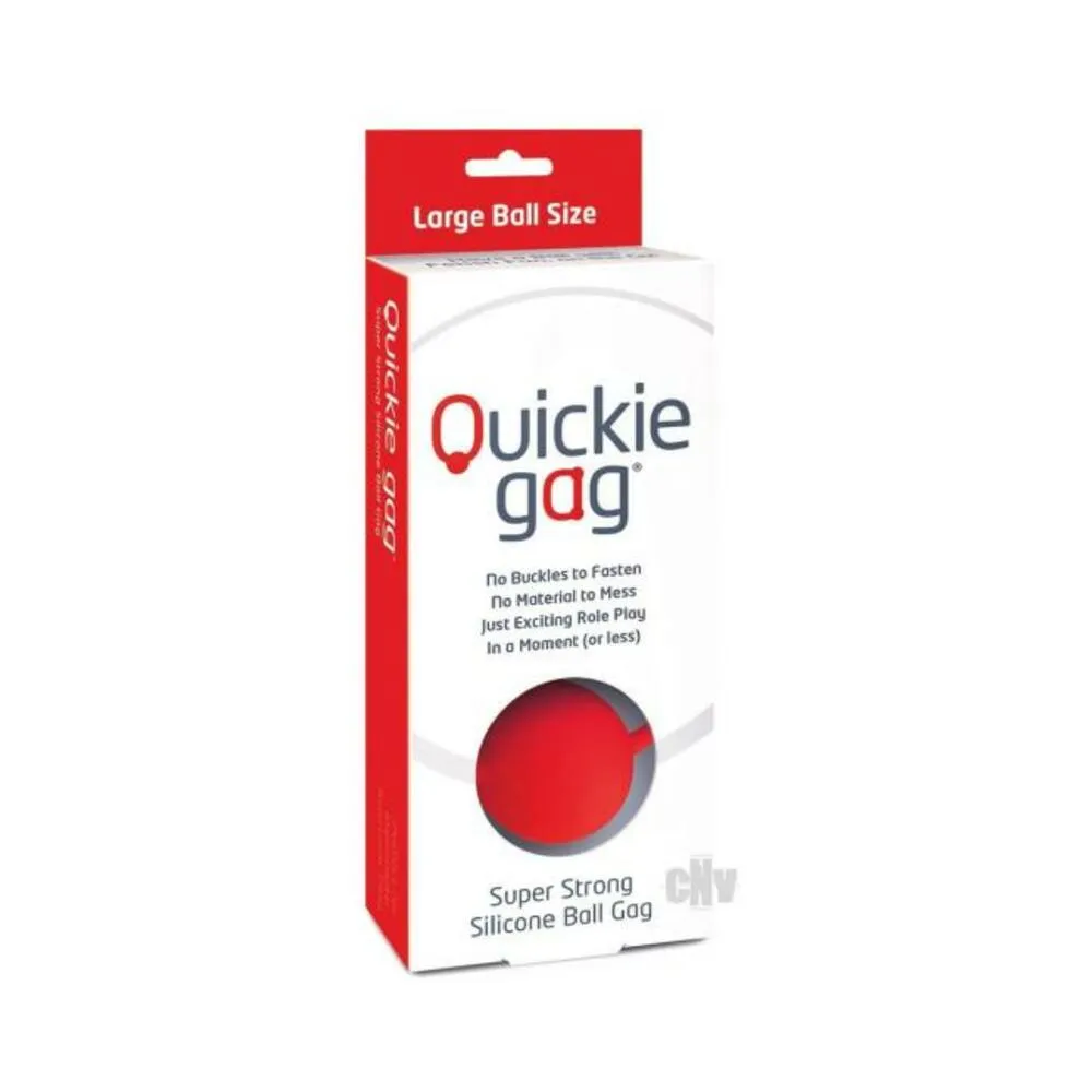 Quickie Ball Gag Large Red