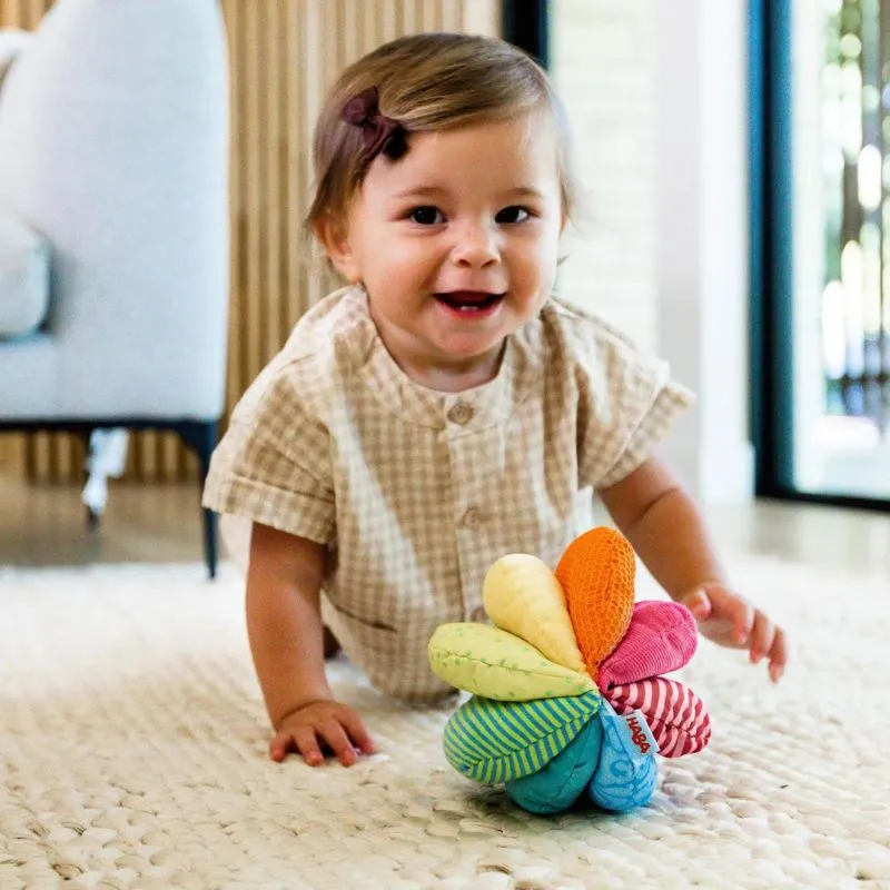 Rainbow Fabric Baby Ball