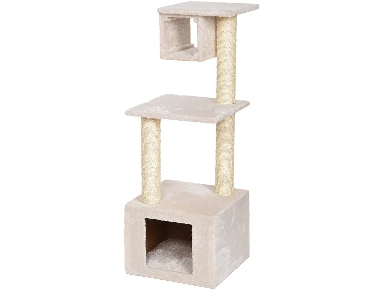 SCRATCHING POST AMAURY 38x38x101cm creme