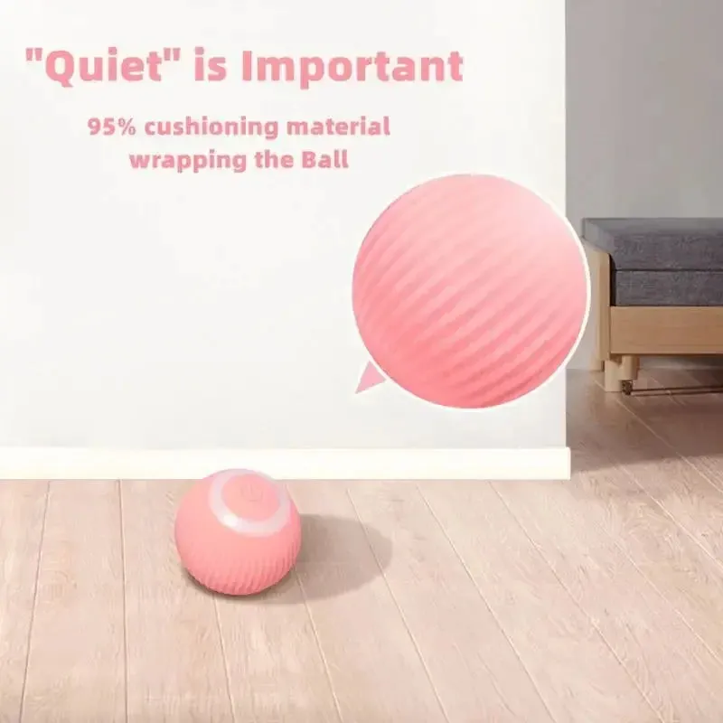 Smart Cat Rolling Ball: Rechargeable Interactive Cat Toy Ball for Engaging Indoor Play