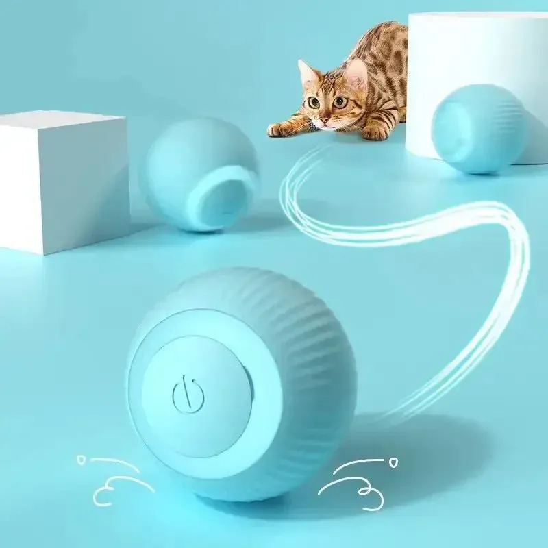 Smart Cat Rolling Ball: Rechargeable Interactive Cat Toy Ball for Engaging Indoor Play