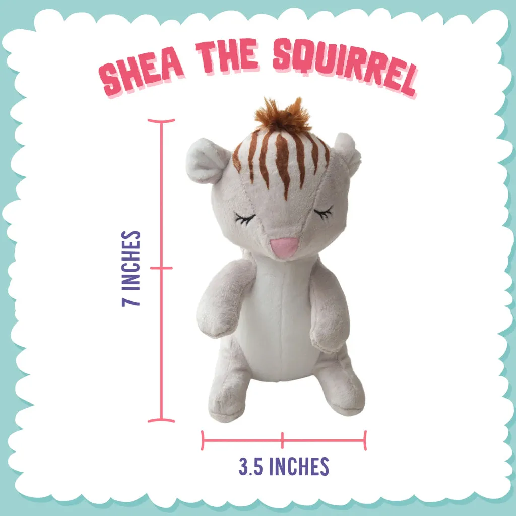 Snugarooz Shea the Squirrel Crinkle & Squeak Plush Dog Toy