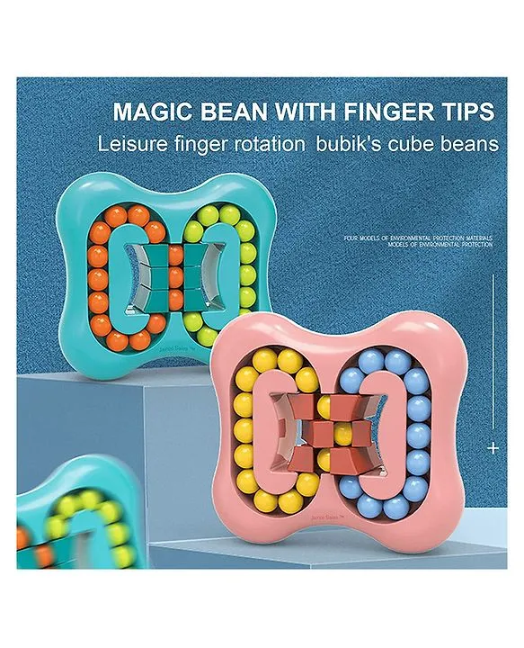 Special Combo 5 in 1 - Rotating Magic Bean Cube Intelligent Stress Relief Toy, Pluck Game Board, Magic 4 Books with 10 Refill,12 pc Night Sky,Wooden Board Game